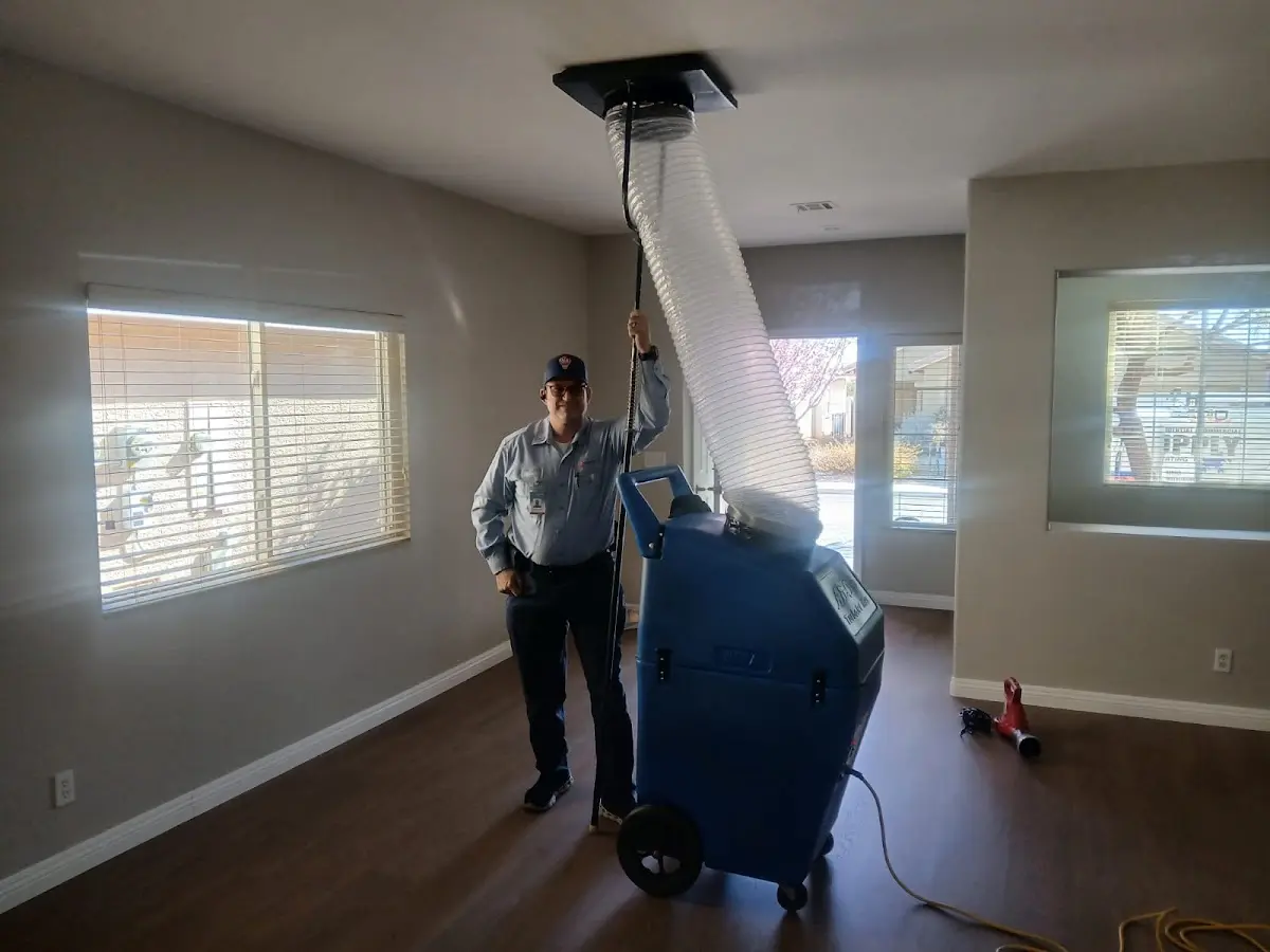 Professional Dryer Vent Cleaning work inside a Eldorado at Santa Fe home